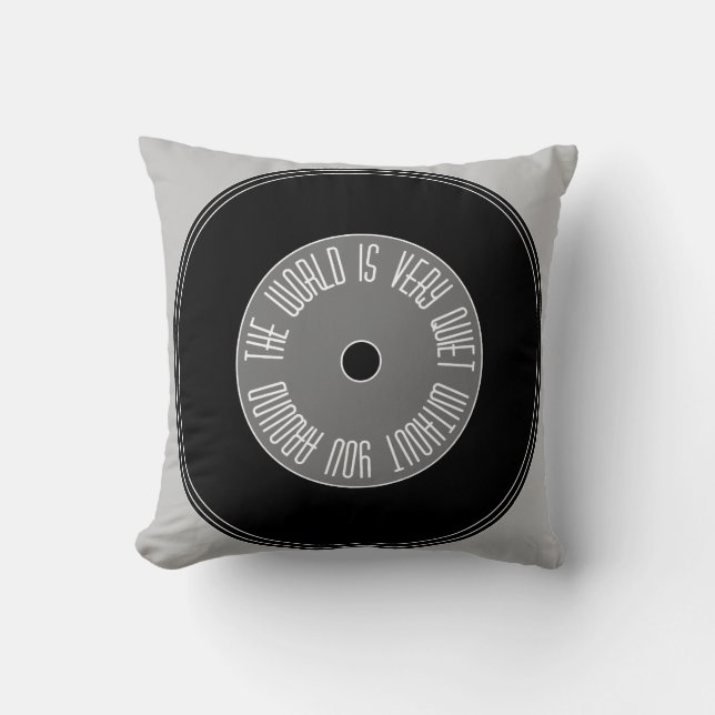 coole " muziek " kussen (Voorkant)