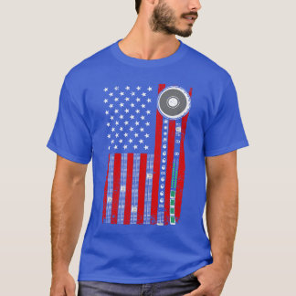Coole muziekproducent voor mannen vrouwen Amerikaa T-shirt