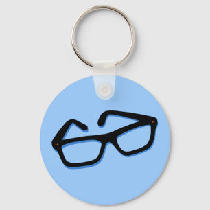 Coole Nerd Bril Sleutelhanger