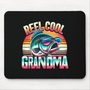 Coole oma Funny Fishing oma Moederdag Muismat