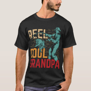 Coole opa angelt vis grappige visser vissen t-shirt