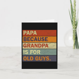 Coole opa kunst voor mannen grootvader papa ouder  kaart