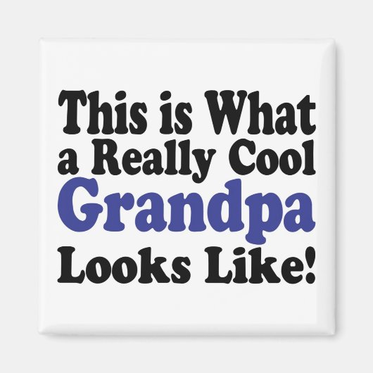 Coole opa magneet (Voorkant)
