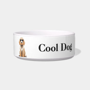 Coole Otterhound met Zonnebril Voerbak Voerbakje