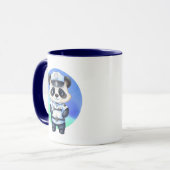 coole Panda Politie voegt monogram toe Mok (Voorkant links)