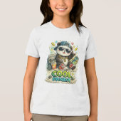 Coole Panda Tri-Blend Shirt (Voorkant)