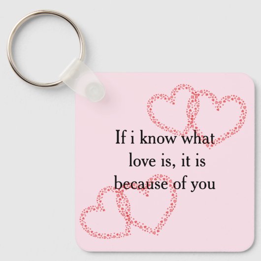 coole perfecte liefde voor een citaat sleutelhanger (Voorkant)