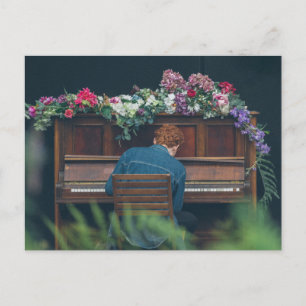 Coole Piano Kunst Briefkaart