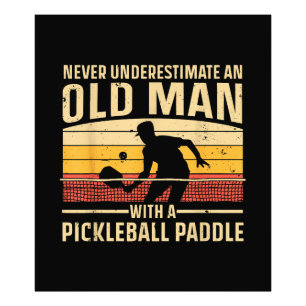 Coole Pickleball Kunst Voor Mannen Vrouwen Paddle Foto Afdruk