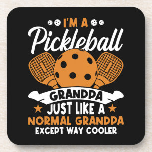 Coole Pickleball Opa Speler Bier Onderzetter