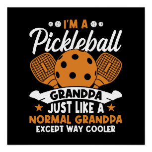 Coole Pickleball Opa Speler Perfect Poster