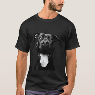 Coole Pitbull Steekt Tong Uit in Speelse Uitdaging T-shirt