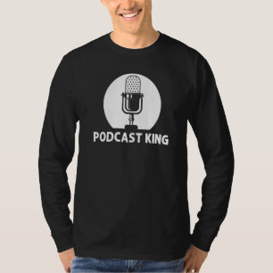 Coole podcast voor mannen Dad Podcaster microfoon T-shirt