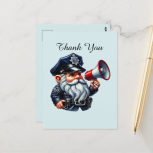 Coole politie bedankt  briefkaart
