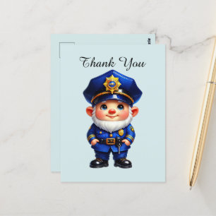 Coole politie bedankt briefkaart