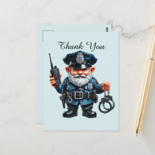 Coole politie bedankt  briefkaart