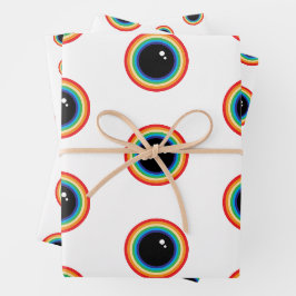 Coole Regenboog Ogen Inpakpapier Vel