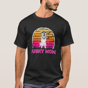 Coole Retro Husky Moeder Hond Moederdag T-shirt