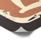 coole retro koffie poster (Hoek)