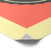 coole retro muziekwinkel poster (Hoek)