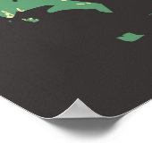 coole retro  muziekwinkel poster (Hoek)