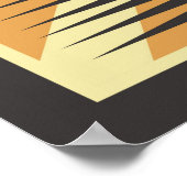 coole retro  muziekwinkel poster (Hoek)