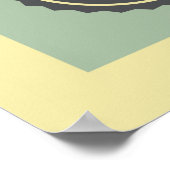 coole retro  muziekwinkel poster (Hoek)