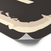 coole retro pizza Poster (Hoek)