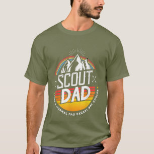 coole retro scout Pap woordkunst T-shirt