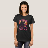 Coole Retro Zonbril Pixie-Bob Kat T-shirt (Voorkant volledig)