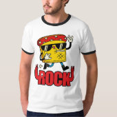 Coole Rock And Roll Muziek  T-shirt (Voorkant)