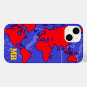 coole rode rode kool van monde Case-Mate iPhone case (Achterkant (horizontaal))