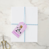 Coole Roller Skating Meid Cadeaulabel (Met Touw)