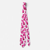 coole roze confetti party patroon stropdas (Voorkant)