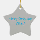 Coole Roze Lama! Keramisch Ornament (Achterkant)