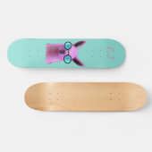 Coole roze lama! Teenslippers Skateboard Deck (Horizontaal)
