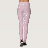 coole roze witte stip leggings (Achterkant)