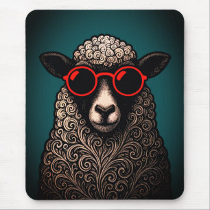 Coole Schapen Muur Kunst Muismat