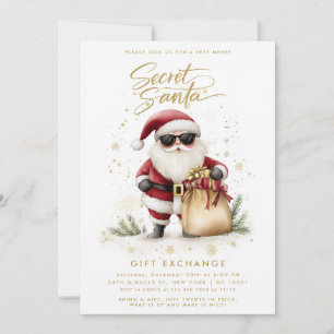Coole Secret Santa cadeau uitwisseling Kerstmis Kaart