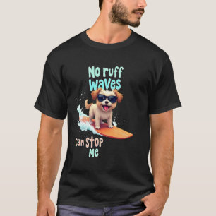 Coole Shih Tzu Surfende Hond T-shirt