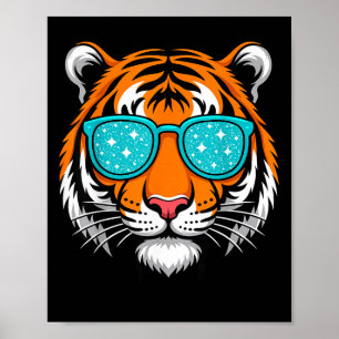 Coole shirts voor jongens kinderen, grappige tijge poster