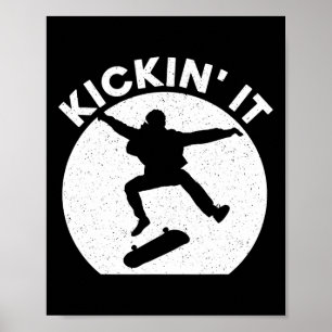 Coole Skateboardkunst Voor Mannen Vrouwen Skateboa Poster