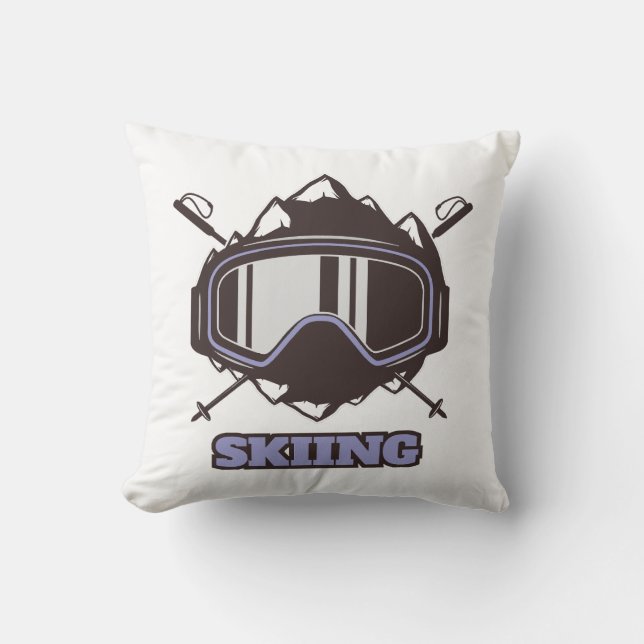 Coole skihelm  kussen (Voorkant)