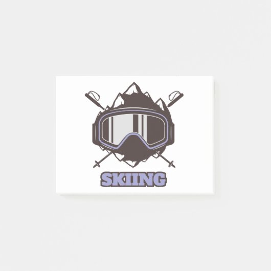 Coole skihelm post-it® notes (Voorkant)