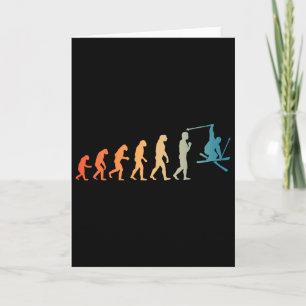 Coole skikunst voor mannen Vrouwen Ski-thema Ski L Kaart