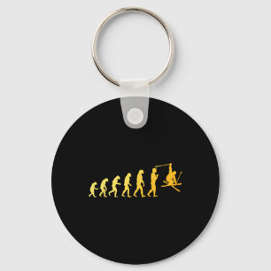 Coole skikunst voor mannen vrouwen skiën thema ski sleutelhanger