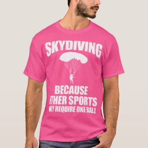 Coole skydiving kunst voor skydive parachute skydi t-shirt