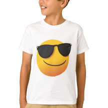Coole Smiley T-Shirt voor Kinderen met Emoji Grafi