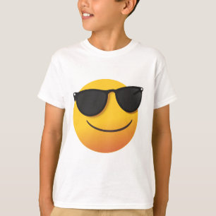 Coole Smiley T-Shirt voor Kinderen met Emoji Grafi