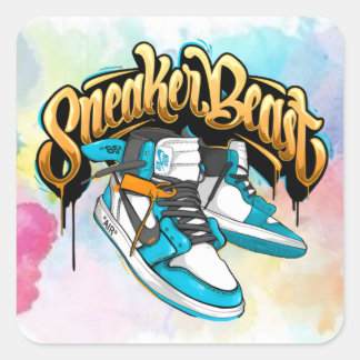 coole sneaker glossy sticker